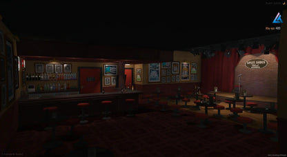  Open Interior Stand Up Cafe Overview (Bar)