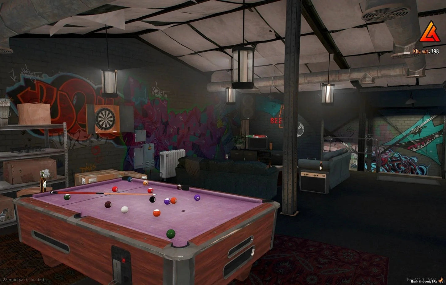  Open Interior Vagos Base 2 Overview (Gang Zone)
