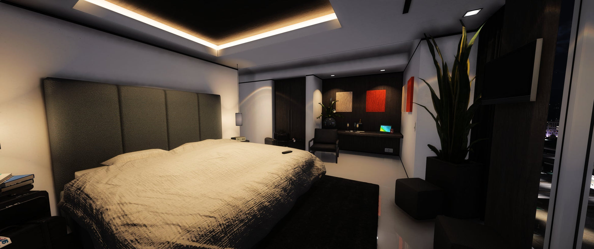  Modern Hotel Room (Hotel)