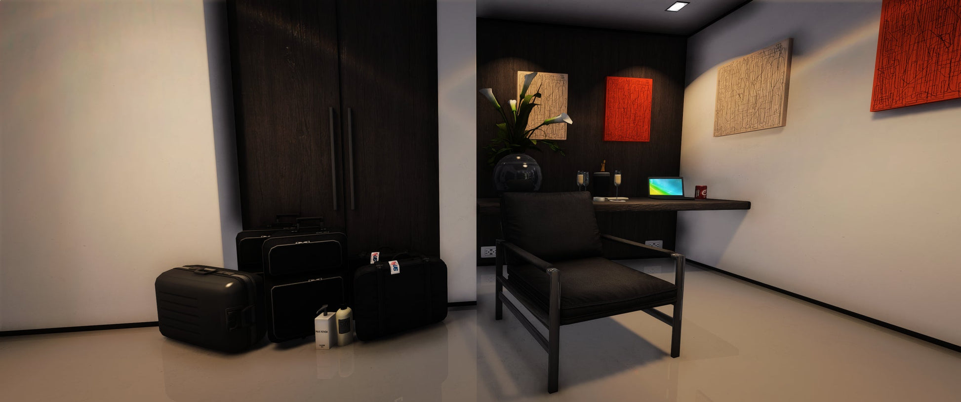  Modern Hotel Room (Hotel)