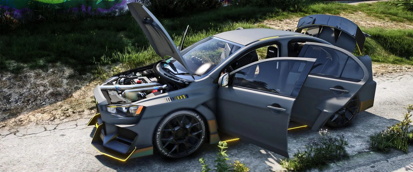 Mitsubishi Lancer Evolution Hycade V2 [Dinamic Lights] | Port Baek