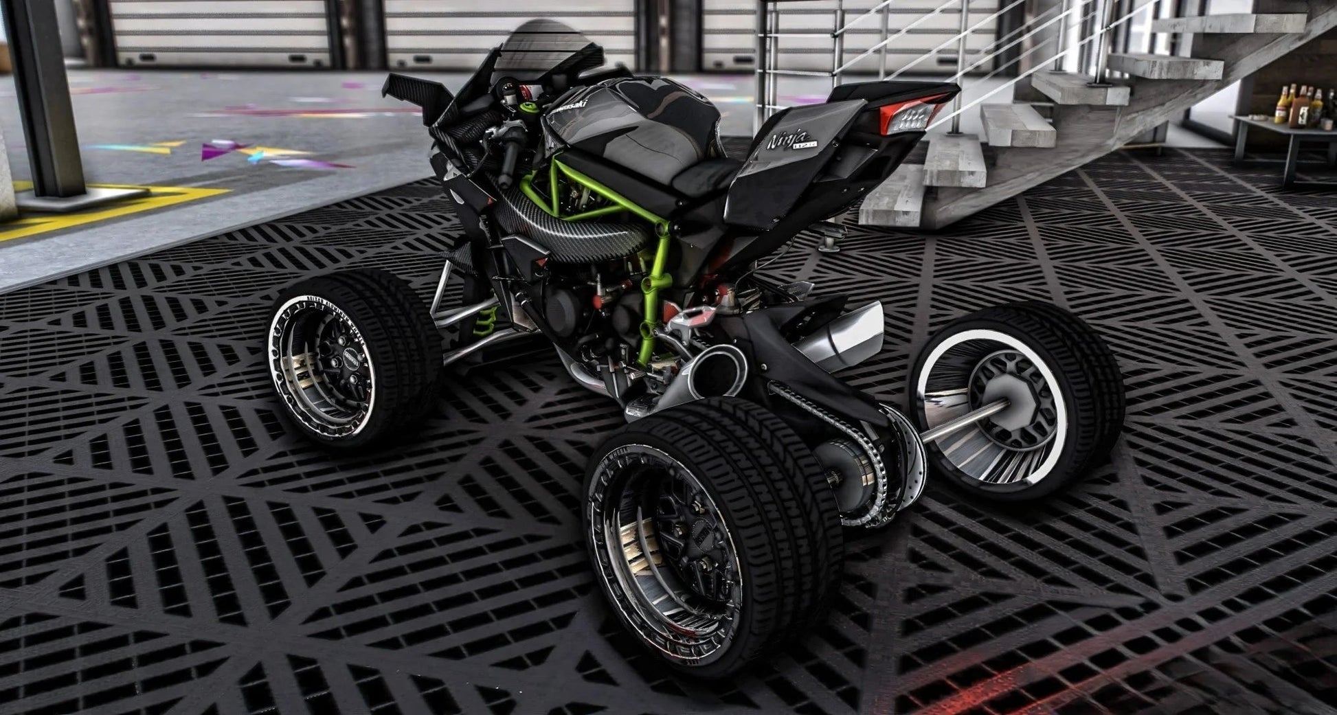 Kawasaki Ninja H2 Quad | Underground Customs