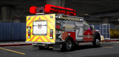 [Non ELS] Ford F450 Fire Rescue Squad with Boat | Fleet