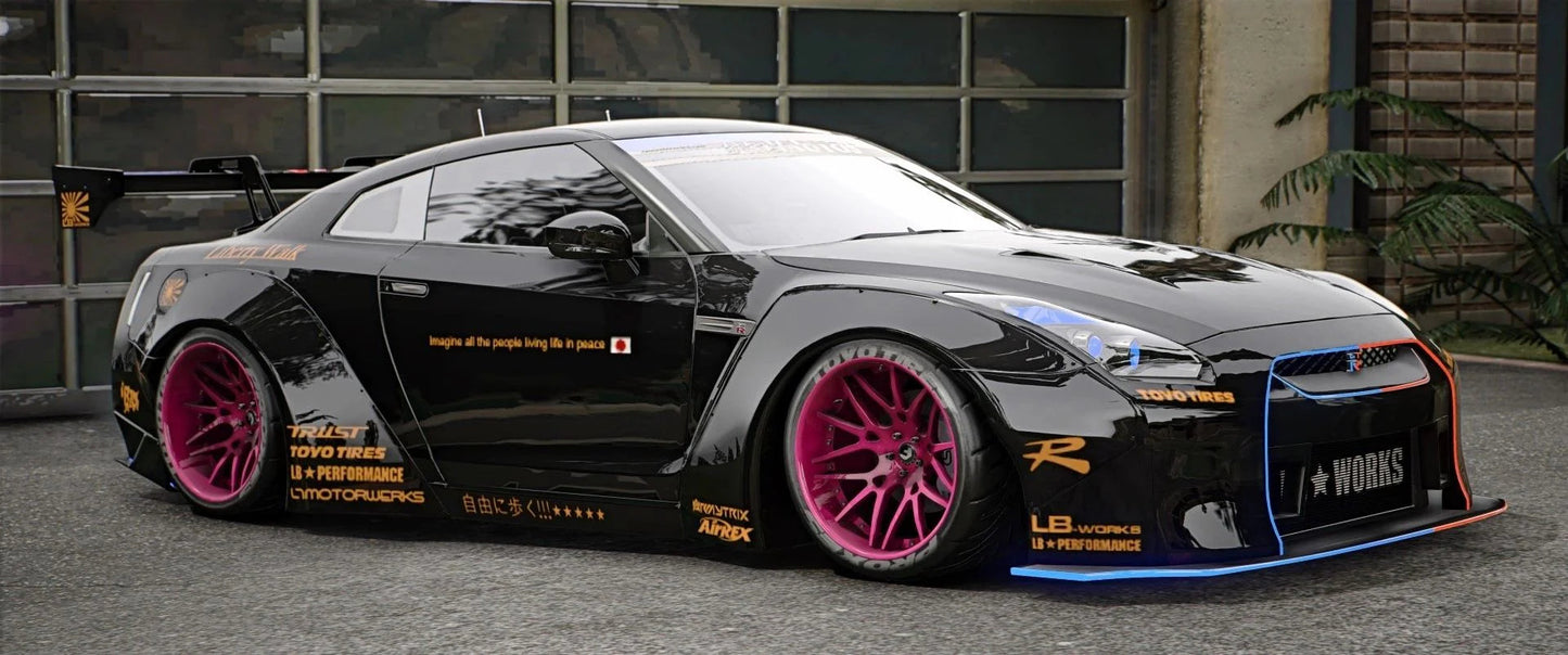 Nissan GTR Liberty Walk Police Modern Lights (5 Seater) | Versus