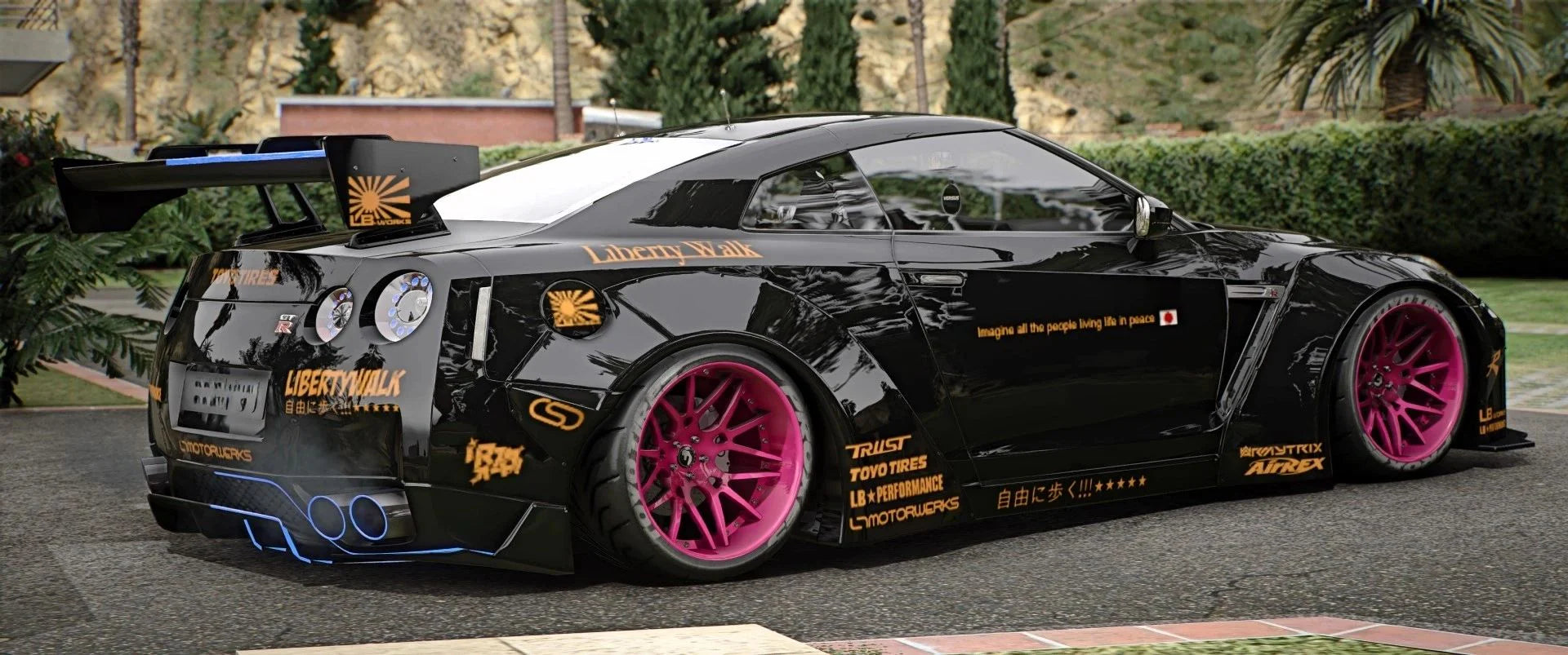Nissan GTR Liberty Walk Police Modern Lights (5 Seater) | Versus