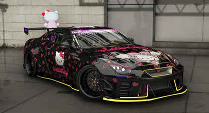 Nissan GTR R35 - Hello Kitty Edition [Animated RGB Lights] | Dr Customs