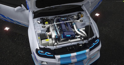 Nissan Skyline GTR R34 Paul Walker [250+ Tuning Parts] | Port Baek