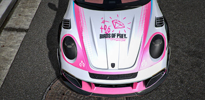 Porsche 911 Evo Mansory Harley Quinn [48+ Tuning Parts] [Dinamic Lights] | Port Baek