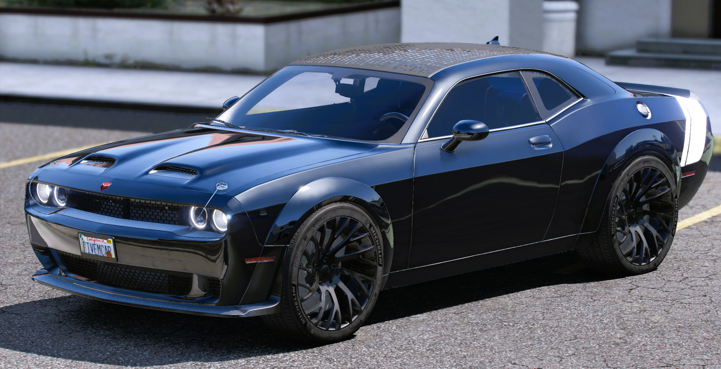 (Rebranded) Custom 2023 Dodge Challenger 1000HP Hellcat Redeye Black Ghost Edition On Forgiato Sincro's
