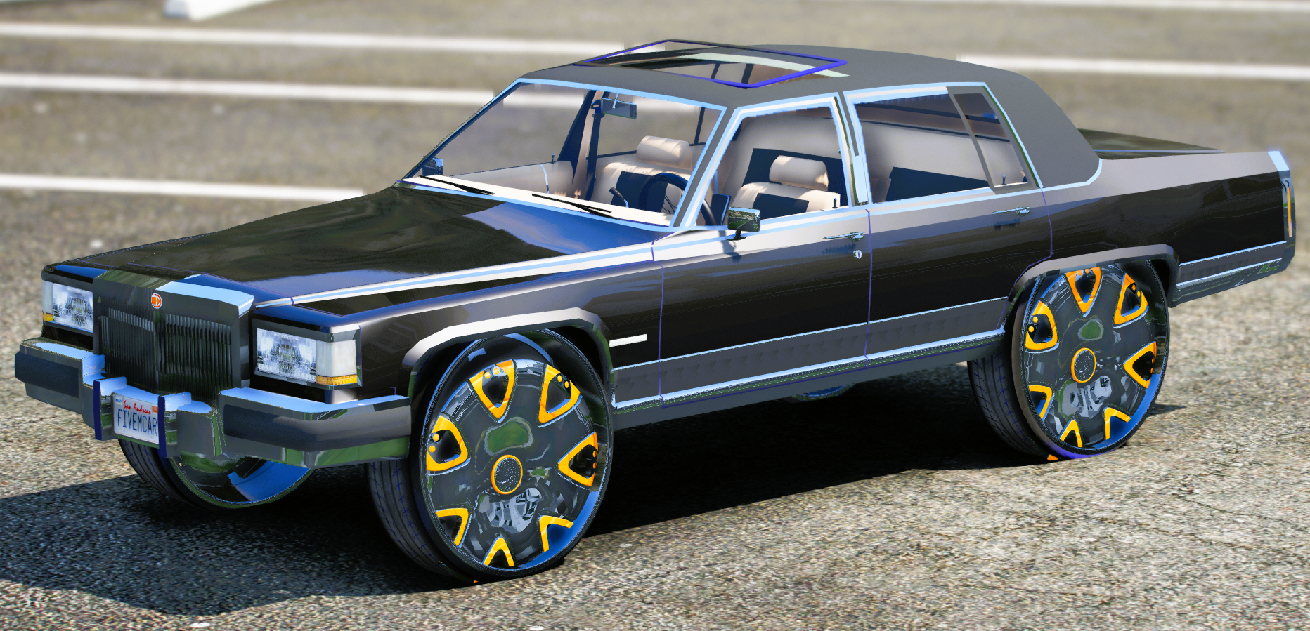 (Rebranded) Cadillac Fleetwood Donk Spiners 1988