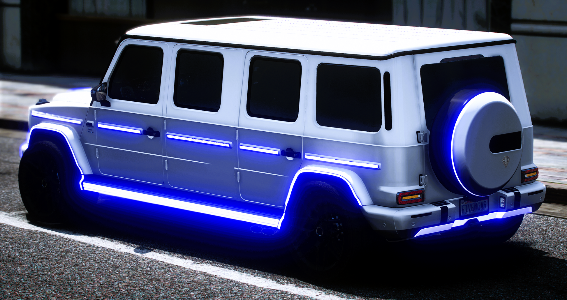 (Rebranded) Mercedes G-Wagon Limousine 10 Seater Animated Lights