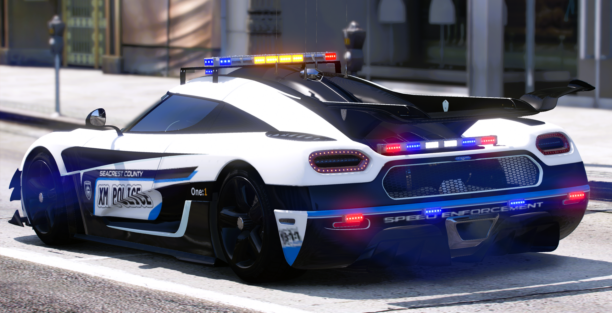 (Rebranded) [Non ELS] Koenigsegg One1 666 Police