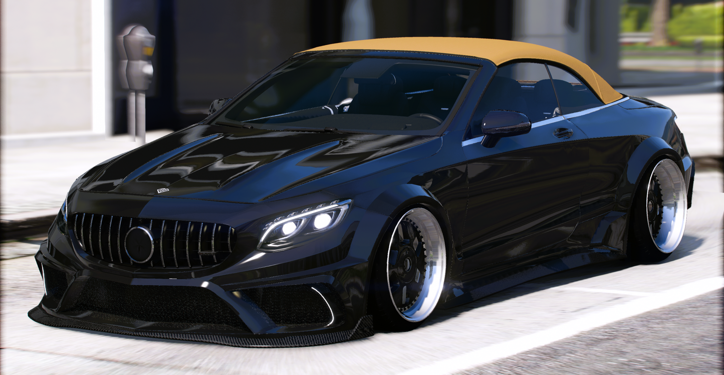 (Rebranded) Mercedes S63 Cabrio Custom [Animated Roof]