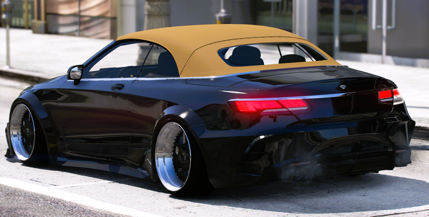 (Rebranded) Mercedes S63 Cabrio Custom [Animated Roof]