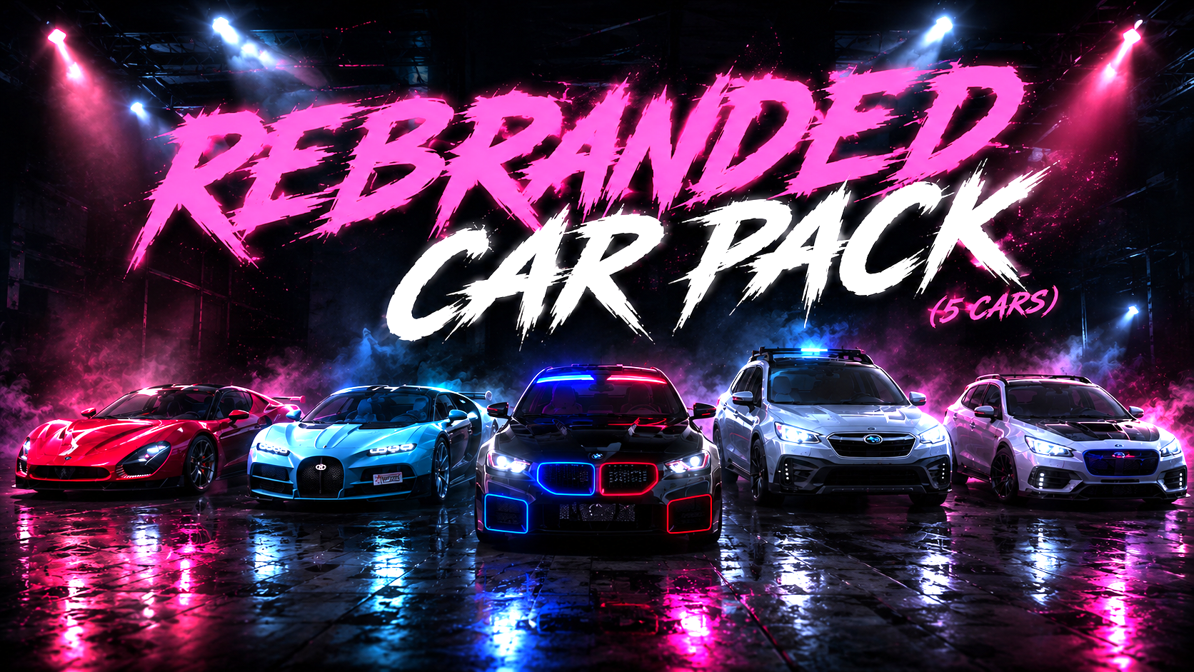 Rebranded Vehicle Pack (5 Vehicles)