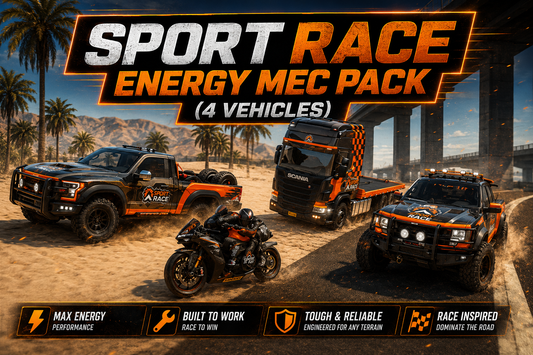 Sport Race Energy Mec Pack (4 vehicles)