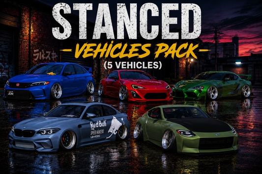 Stanced Vechicle Pack (5 Vehicles)