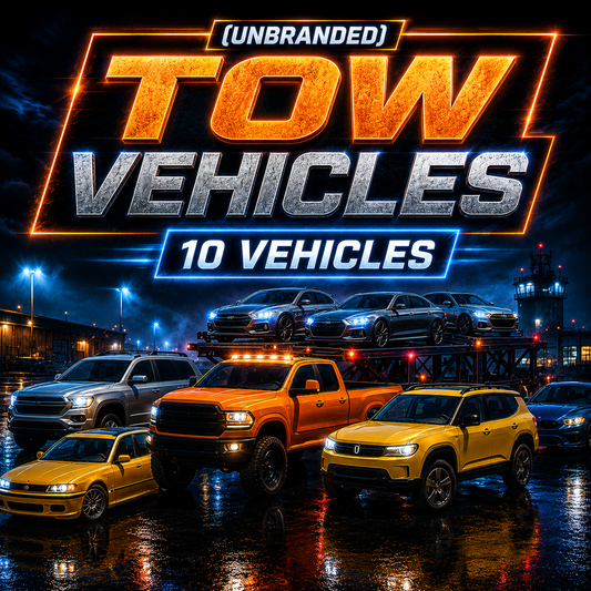 (Unbranded) Tow Vehicles (10 Vehicles)