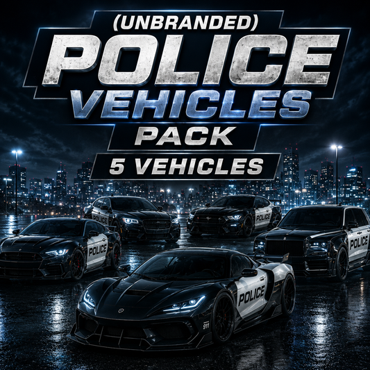 (Unbranded) Police Vechicles Pack (5 Vechicles)