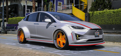 Tesla X Widebody on Rucci Forged