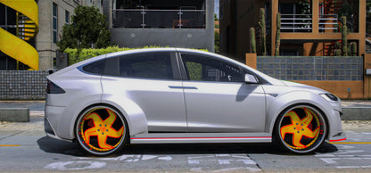 Tesla X Widebody on Rucci Forged