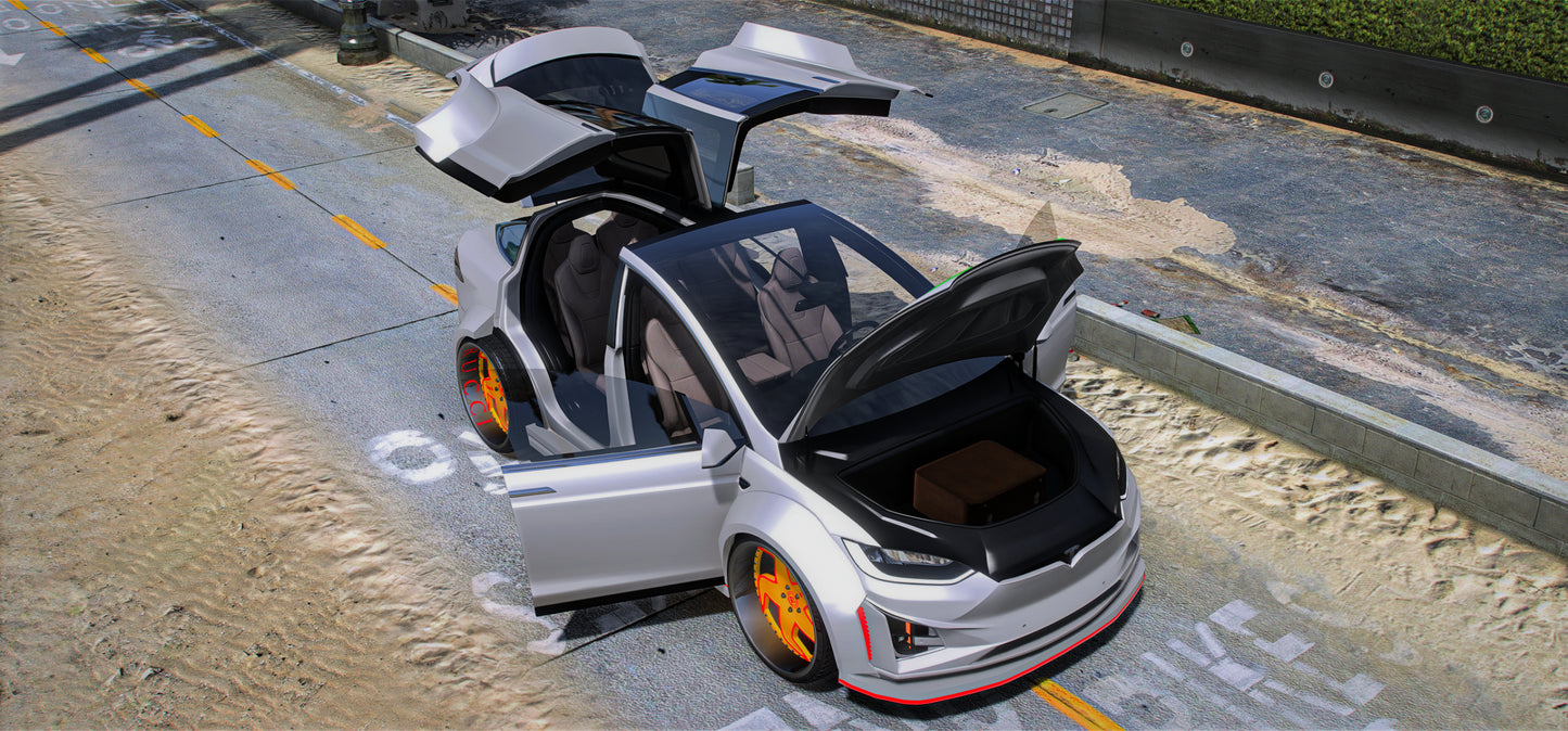 Tesla X Widebody on Rucci Forged