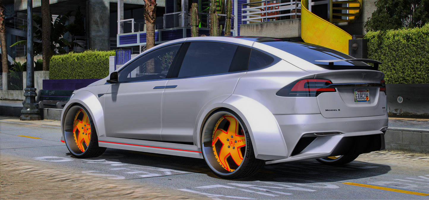 Tesla X Widebody on Rucci Forged