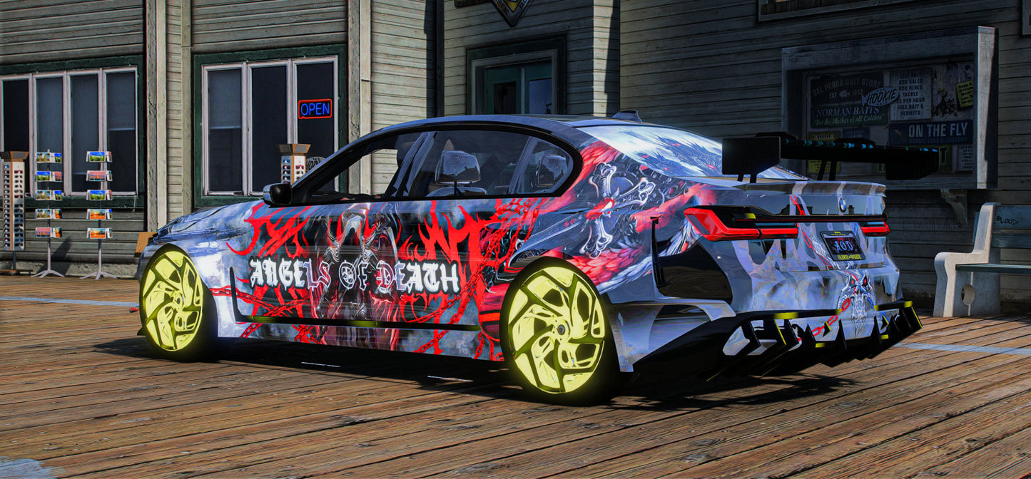 BMW B7 Alpina Angels of Death [Dinamic Lights] | 3D Customs