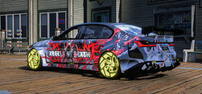 BMW B7 Alpina Angels of Death [Dinamic Lights] | 3D Customs