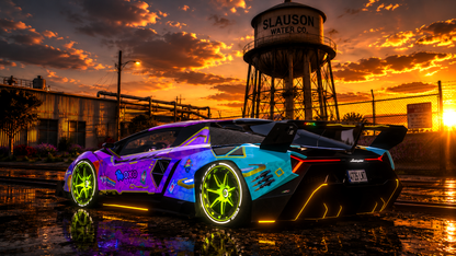 Lamborghini Veneno AORUS PC [Dinamic RGB Lights]