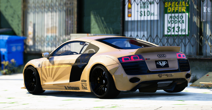Audi R8 V10 Liberty Walk Stealth Edition | Rxebite