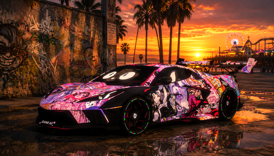 Chevrolet C8 Daytona Widebody Custom Livery [Dinamic Lights]