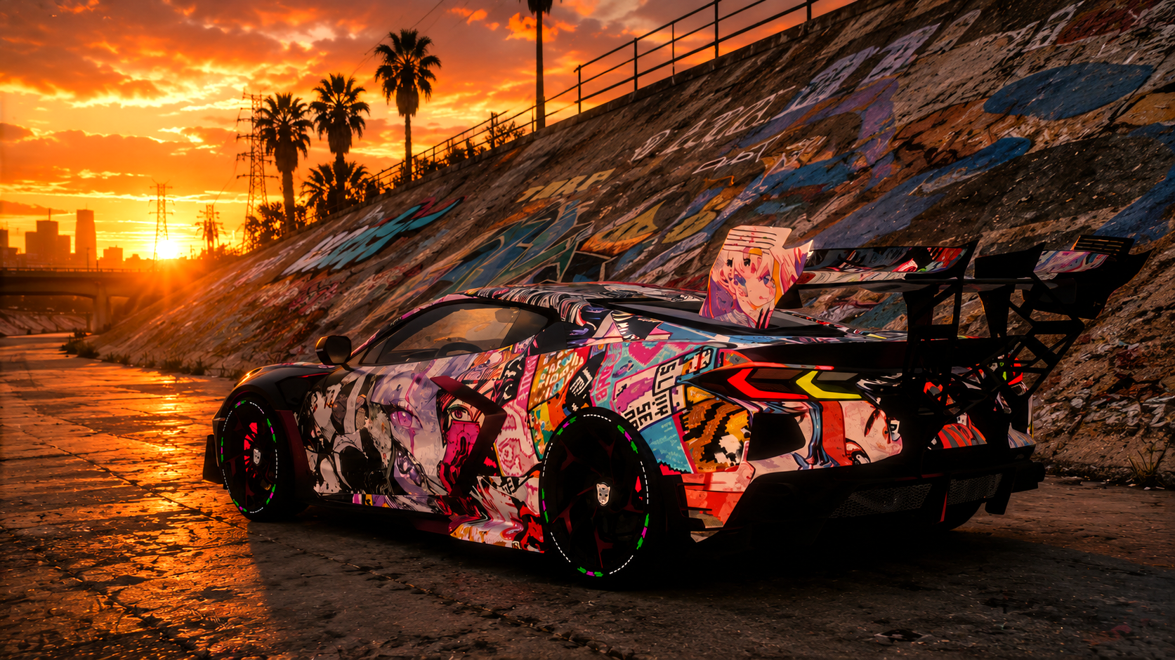 Chevrolet C8 Daytona Widebody Custom Livery [Dinamic Lights]