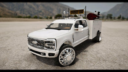 Ford F-450 Platinum Lifted Reserve Dually Service Truck | Chuckk Customs