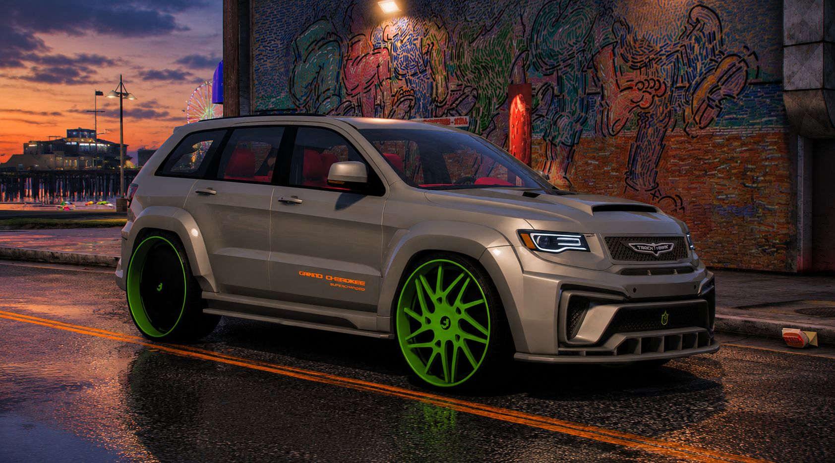 Cj on 32s Tiff Blu Trackhawk On Spinning Forgiatos
