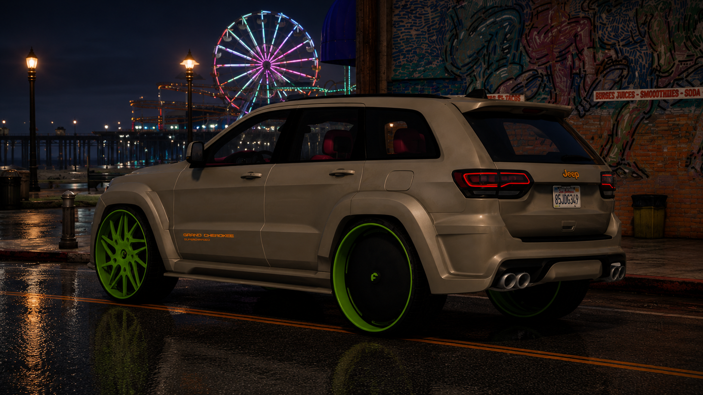 Cj on 32s Tiff Blu Trackhawk On Spinning Forgiatos
