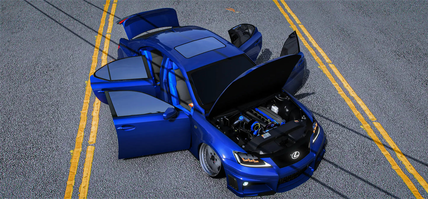 Bagged Lexus IS-F | Gibbys