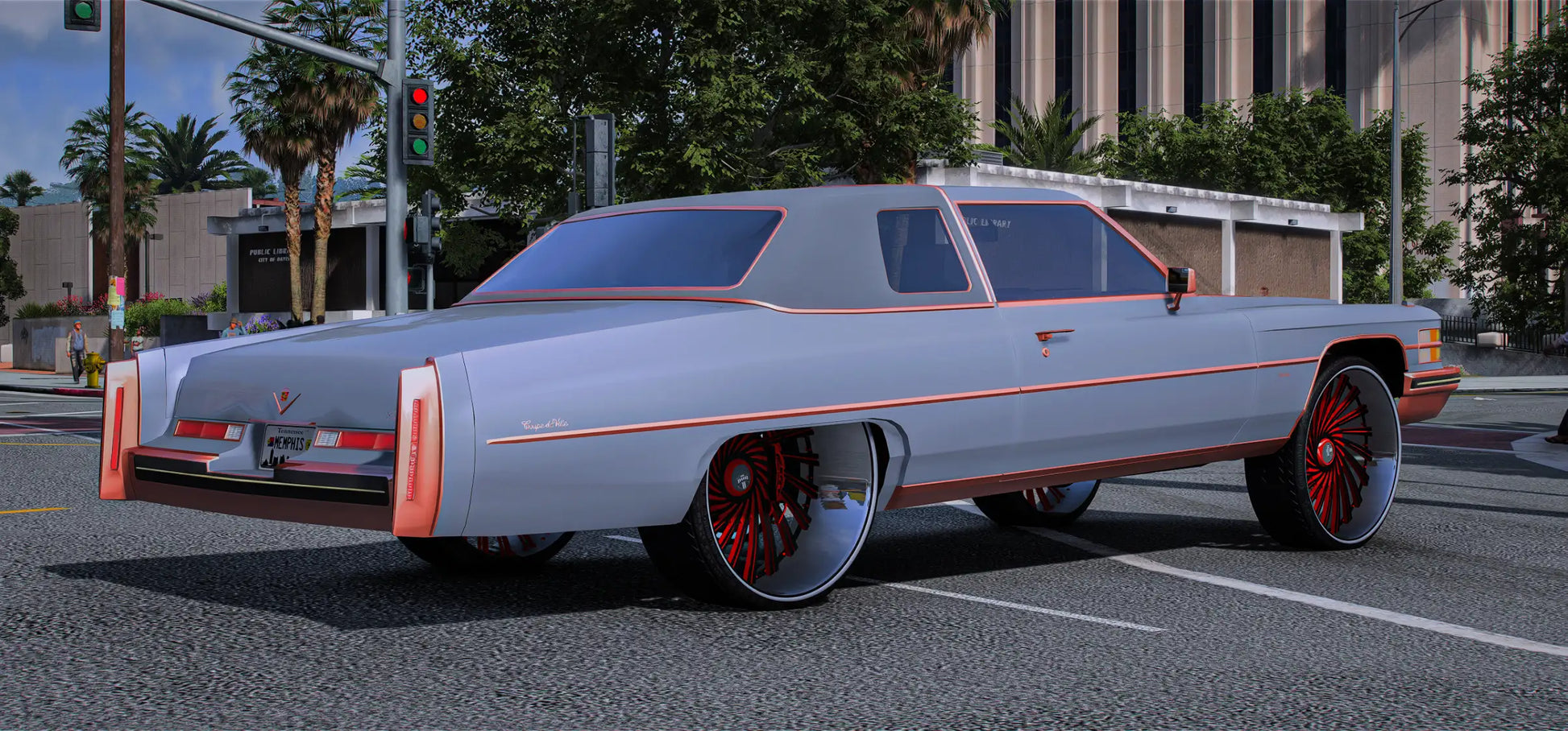 Cadillac Deville on Dubs | Gibbys