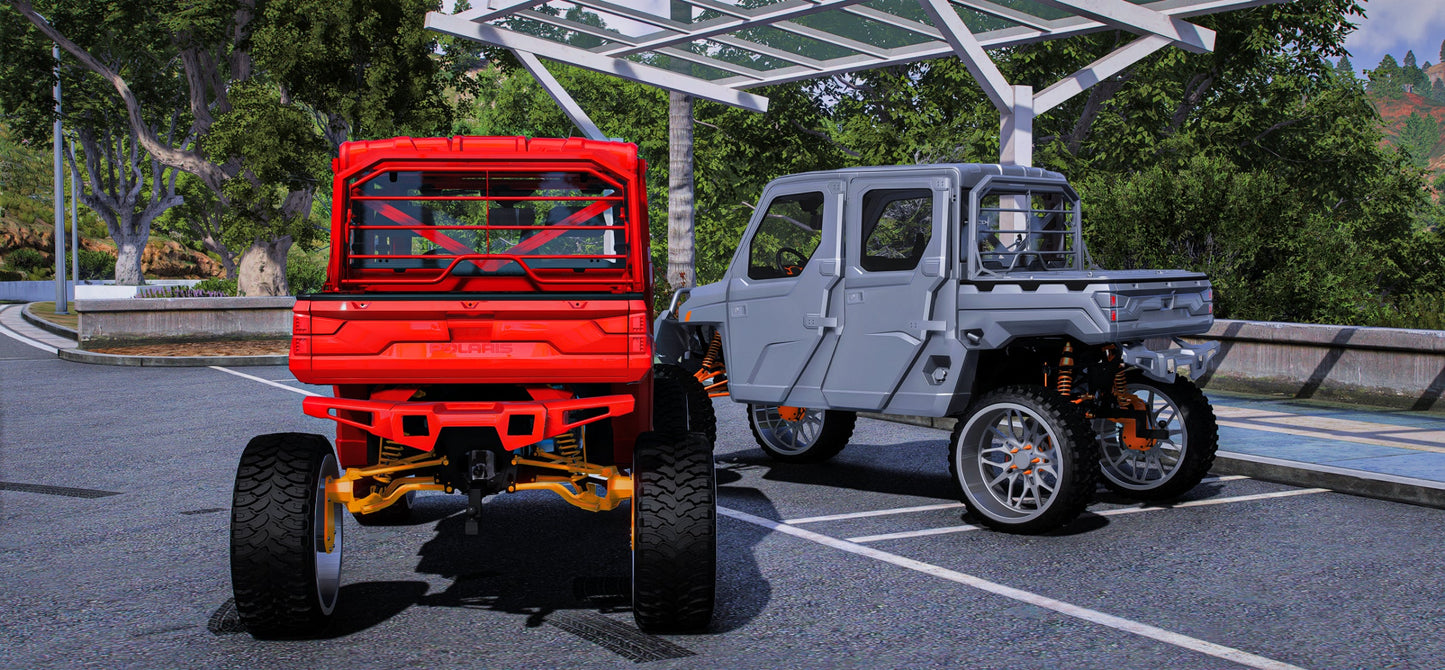 Polaris Ranger with JTX Wheels (4 Seater) | Castillo Mods
