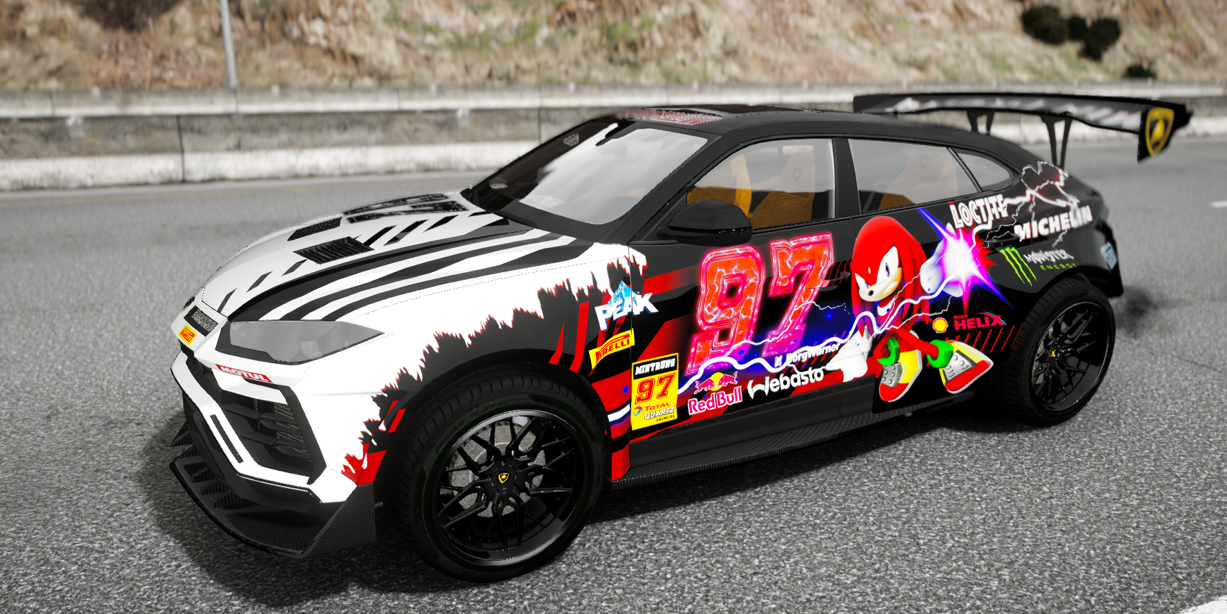 Lamborghini Urus Sonic 3D Livery Animation | Game's Cafe
