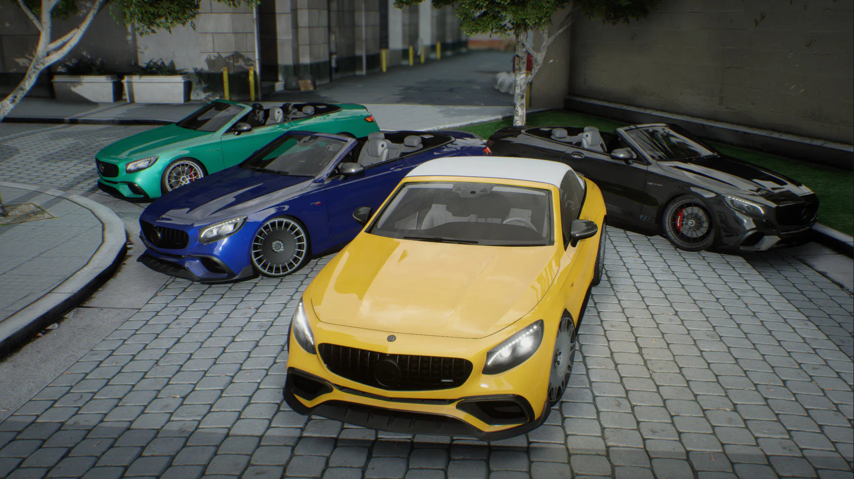 2020 Mercedes S63 AMG Convertible [Animation Roof] [75+ Tunings Part + 17 Liveries] | ElioMinat