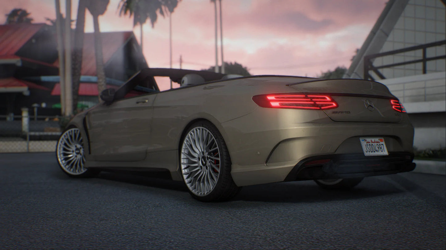 2020 Mercedes S63 AMG Convertible [Animation Roof] [75+ Tunings Part + 17 Liveries] | ElioMinat