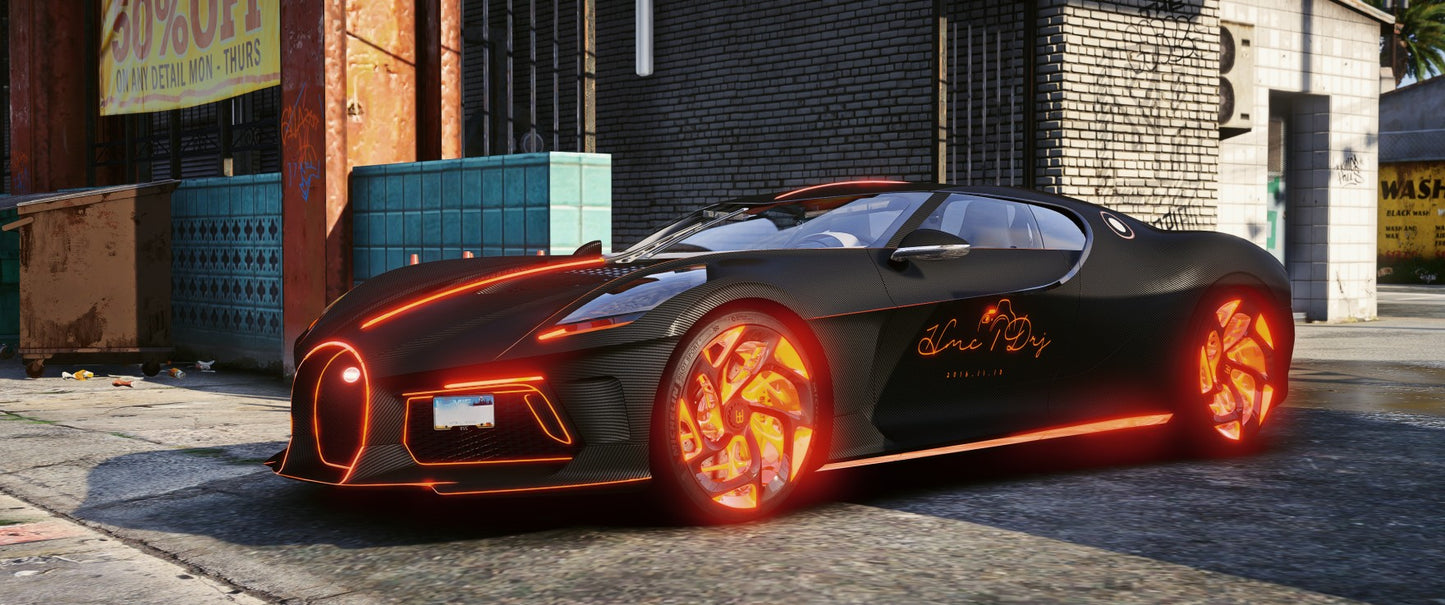 Bugatti LA Voiture Noire [Dinamic Lights]