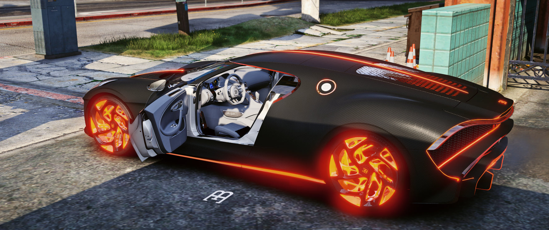 Bugatti LA Voiture Noire [Dinamic Lights]