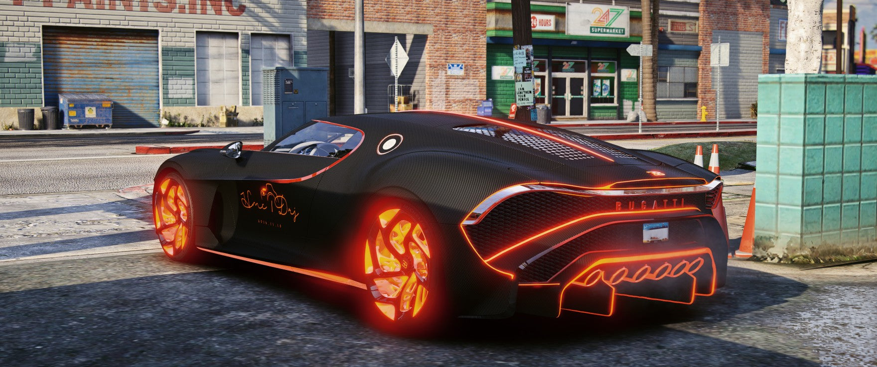 Bugatti LA Voiture Noire [Dinamic Lights]
