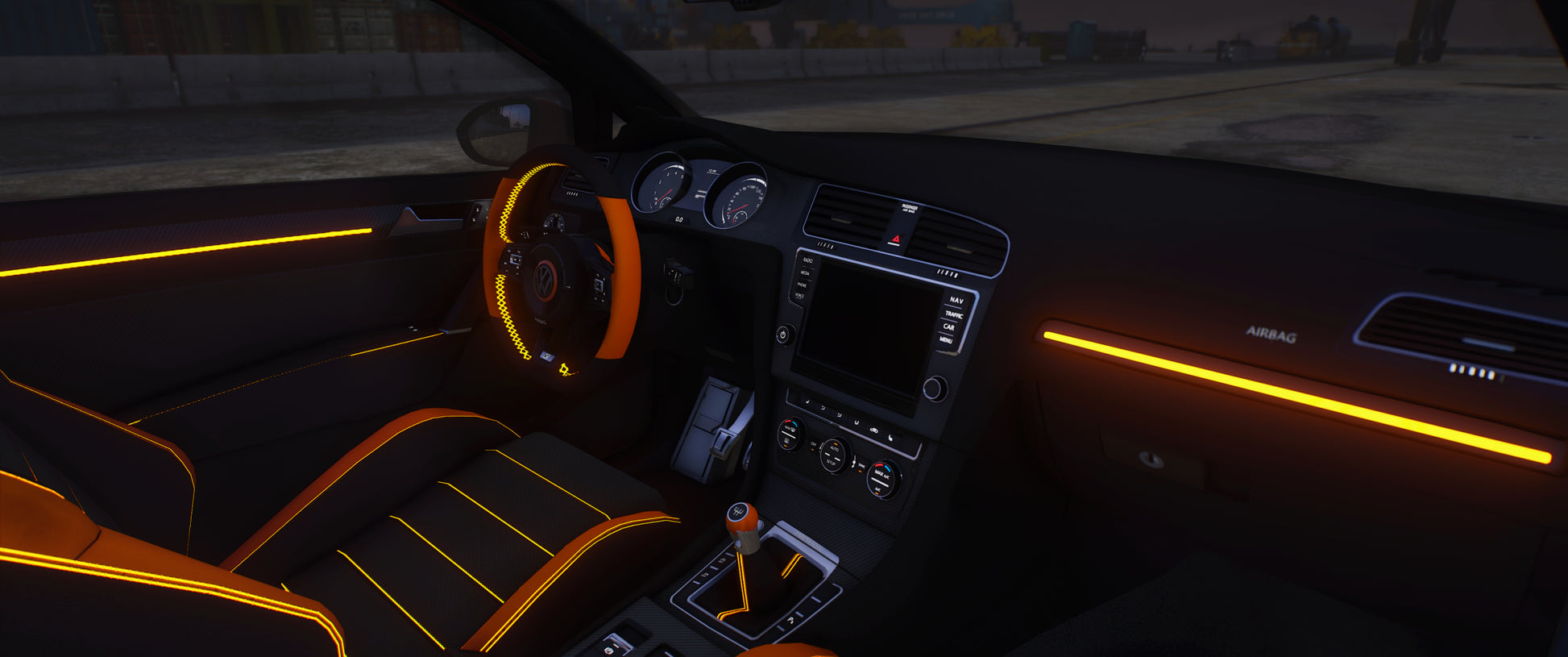 Volkswagen Golf 7 [105+ Tuning Parts] [Dinamic Lights]