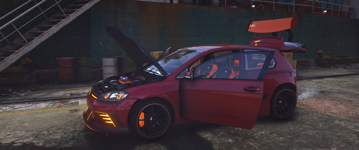 Volkswagen Golf 7 [105+ Tuning Parts] [Dinamic Lights]