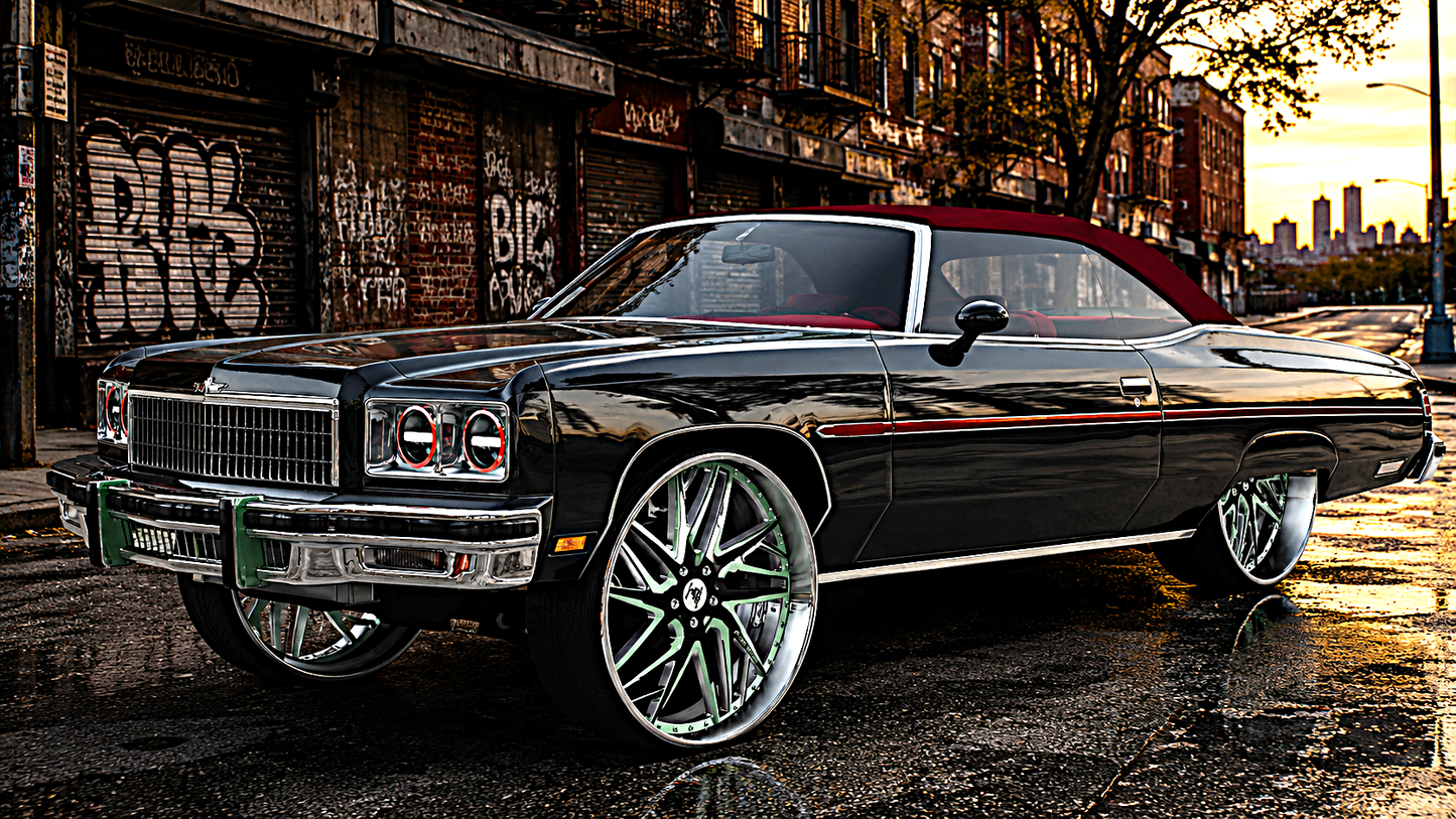 Drop Top 1975 Chevrolet Caprice Classic Convertible GF Wheels (Bulletproof)