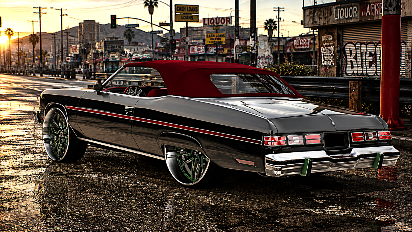Drop Top 1975 Chevrolet Caprice Classic Convertible GF Wheels (Bulletproof)