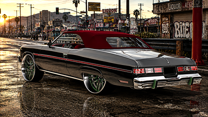 Drop Top 1975 Chevrolet Caprice Classic Convertible GF Wheels (Bulletproof)